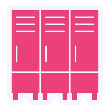 storage cabinet icon. simple web illustration