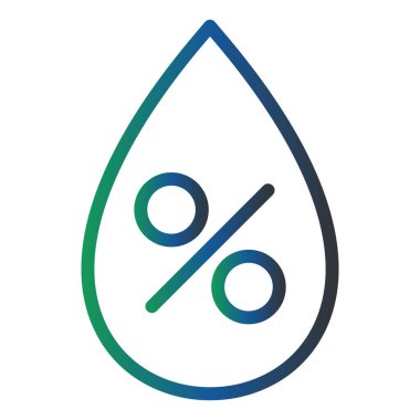 su damlası simgesi, vektör illüstrasyonu