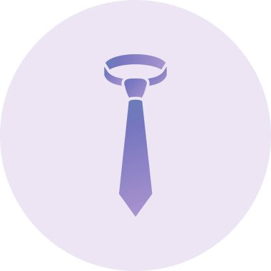 Kravat simgesi. Beyaz arkaplanda izole edilmiş web tasarımı için basit kravat vektör simgeleri çizimi