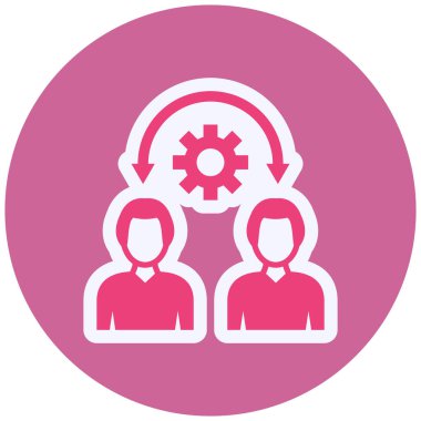 Collaboration icon illustration isolated 