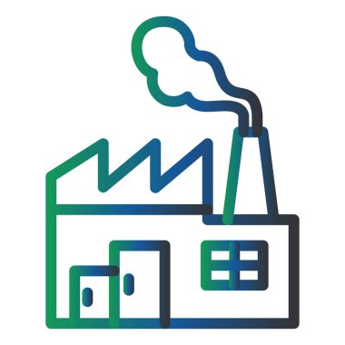 Endüstri. Web simgesi basit tasarım