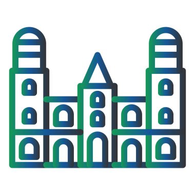 Bina. Web simgesi vektör illüstrasyonu