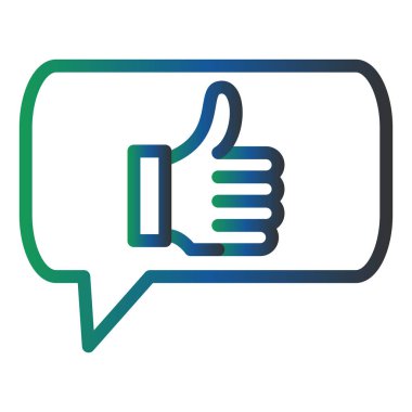 Geri besleme web simgesi basit illüstrasyon