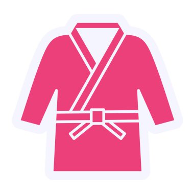 clothes. web icon simple illustration. Karate Costume