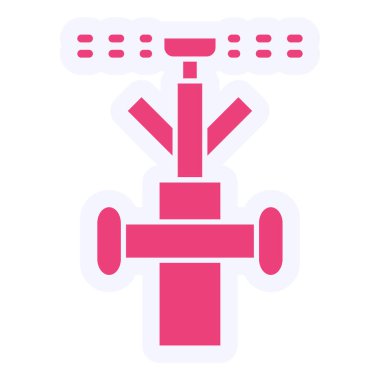 Bir boru simgesinin vektör illüstrasyonu