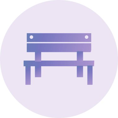 Yedek kulübesi Web simgesi basit illüstrasyon