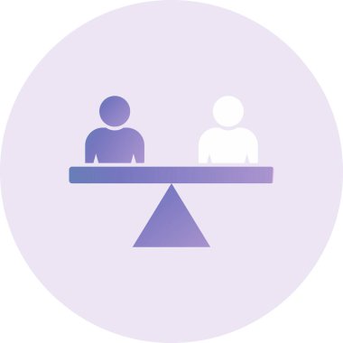 İstikrar simgesinin vektör illüstrasyonu