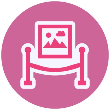 Exhibition icon. vector illustration