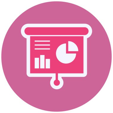 Sunum Simgesi Vektör illüstrasyonu