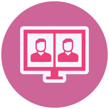 Telepresence modern icon vector illustration