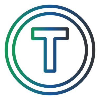 letter p. simple design