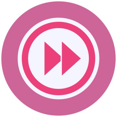 Fast Forward  web icon simple illustration