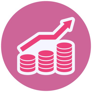 Gelir: Modern simge vektör illüstrasyonu