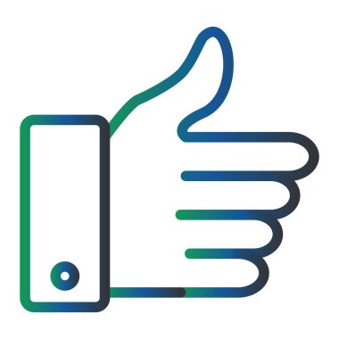 thumb up, Like  icon, vector illustration 