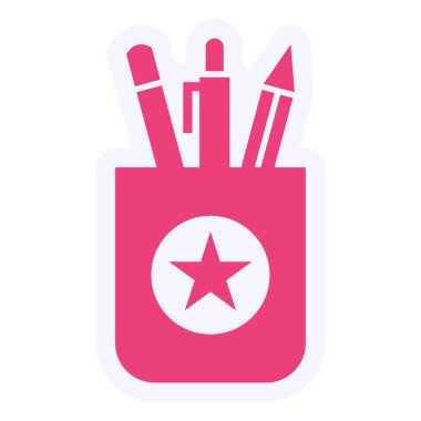 Kırtasiye simgesinin vektör illüstrasyonu