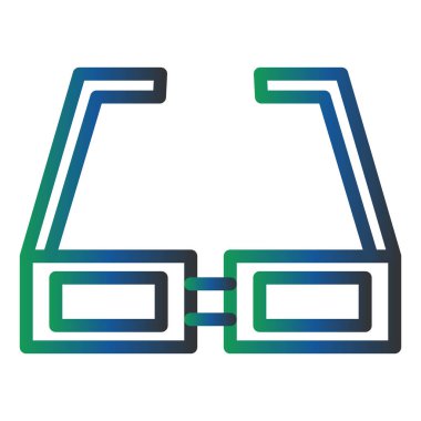 web icon, simple illustration of Glasses