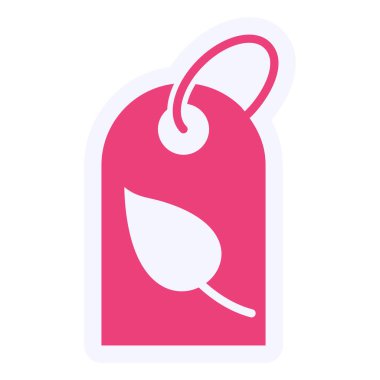 etiket simgesi, vektör çizimi