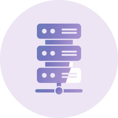 sunucu vektör simgesi modern basit tasarım