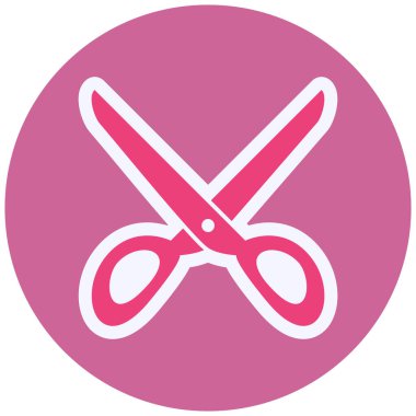 makas simgesi vektör illüstrasyonu