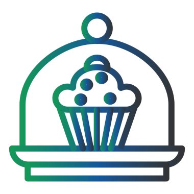 Kek Kubbesi modern ikon vektör çizimi