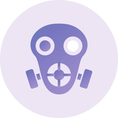 gaz maskesi vektör çizim