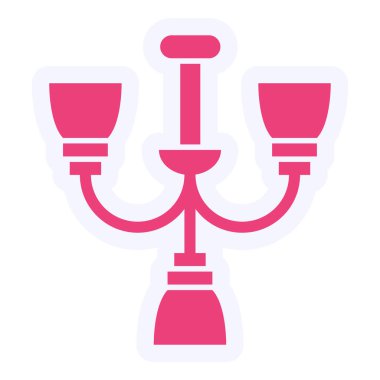 Avize Vektör Şekil Simgesi Tasarımı 