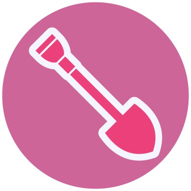 Kürek. Web simgesi basit illüstrasyon