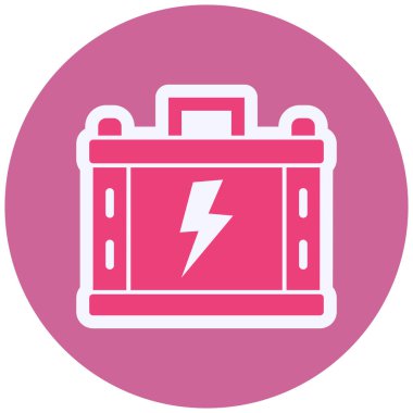 web icon simple illustration of Battery