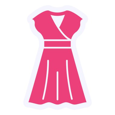 Giysi vektör simgesi. Düz çizim. 10 saniye.