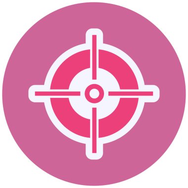 target circular icon, vector illustration