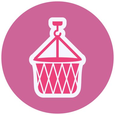 Alışveriş sepeti vektör simgesi