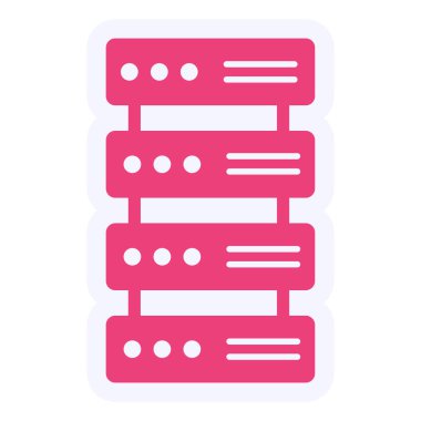 Veritabanı Simgesi Vektör illüstrasyonu