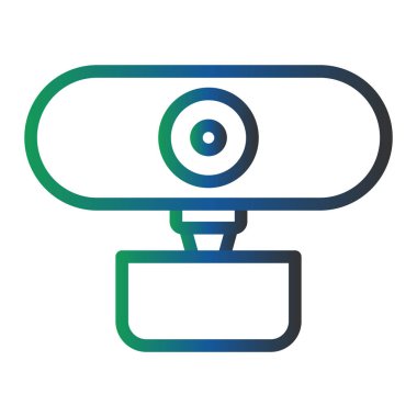 Webcam simgesinin vektör illüstrasyonu