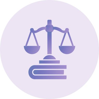 law and justice scale, web simpleillustration