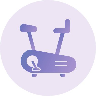 Exercising Bike  web icon simple illustration