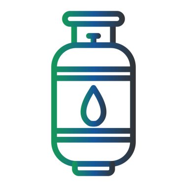 Gas Cylinder illustration, web icon  