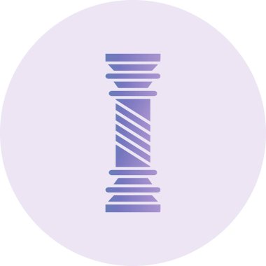 Sütun Vektörü Şekil Simgesi Tasarımı 