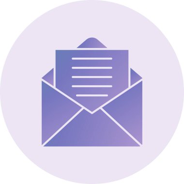 Mailing color  icon, vector illustration