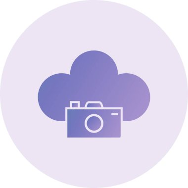 vector illustration of Cloud Camera