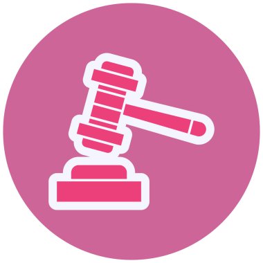 Açık arttırma. Web simgesi basit illüstrasyon