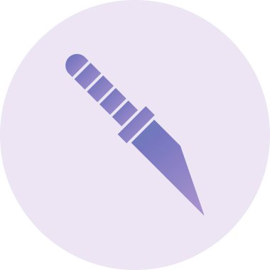 Dilimleme Aracı Vektör Kabartma Simgesi Tasarımı