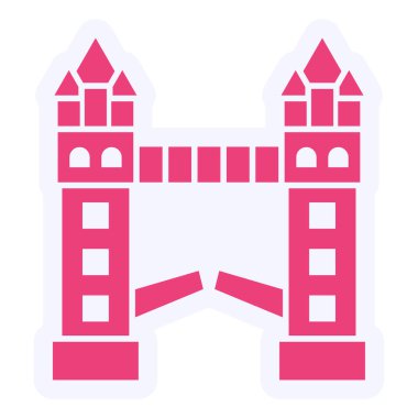 Tower Bridge  web icon simple design