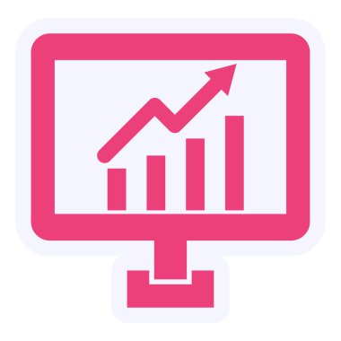 Grafik. Web simgesi basit illüstrasyon
