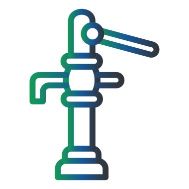water pipe icon. outline illustration of plant vector icons for web