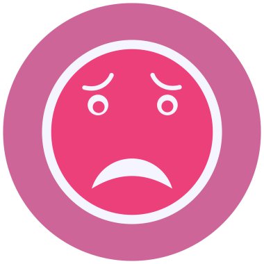 yüz simgesi, vektör illüstrasyonu 