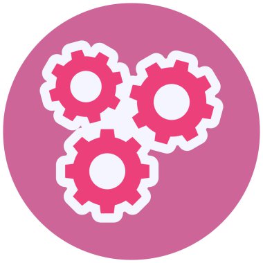 Teçhizat Web simgesi basit illüstrasyon 