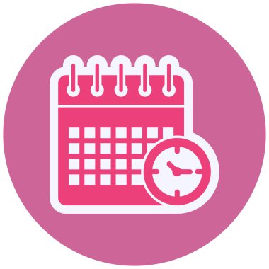 Takvim. Web simgesi basit illüstrasyon