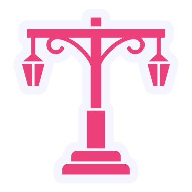 Lamba. Web simgesi basit illüstrasyon