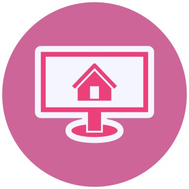 Ev simgesinin vektör illüstrasyonu