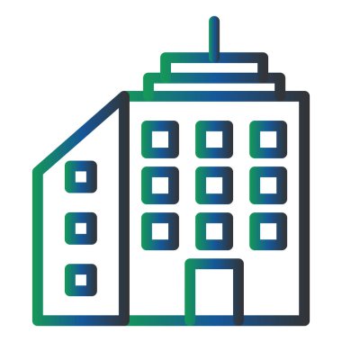 Bina. Web simgesi basit tasarım